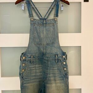Madewell Blue Denim Overalls
